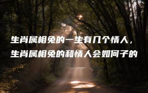 生肖属相兔的一生有几个情人，生肖属相兔的和情人会如何子的