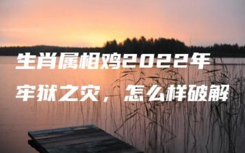 生肖属相鸡2022年牢狱之灾，怎么样破解