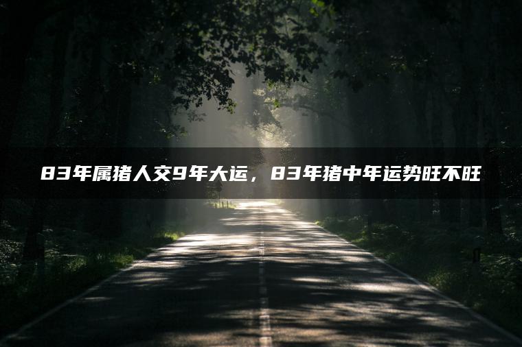 83年属猪人交9年大运，83年猪中年运势旺不旺