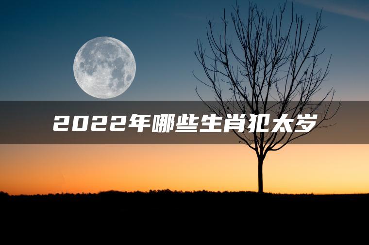 2022年哪些生肖犯太岁