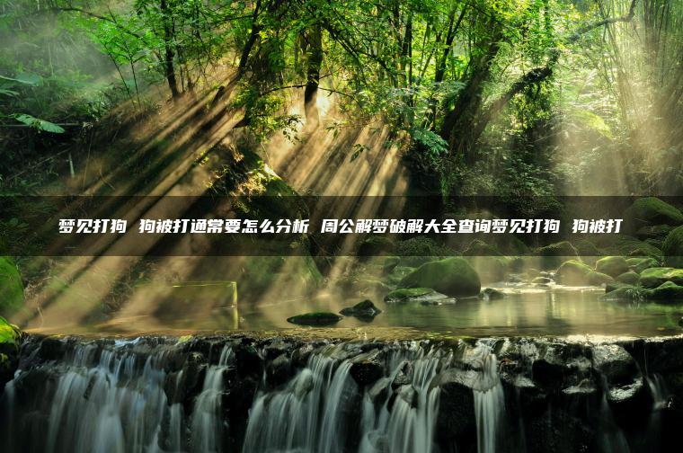 梦见打狗 狗被打通常要怎么分析 周公解梦破解大全查询梦见打狗 狗被打