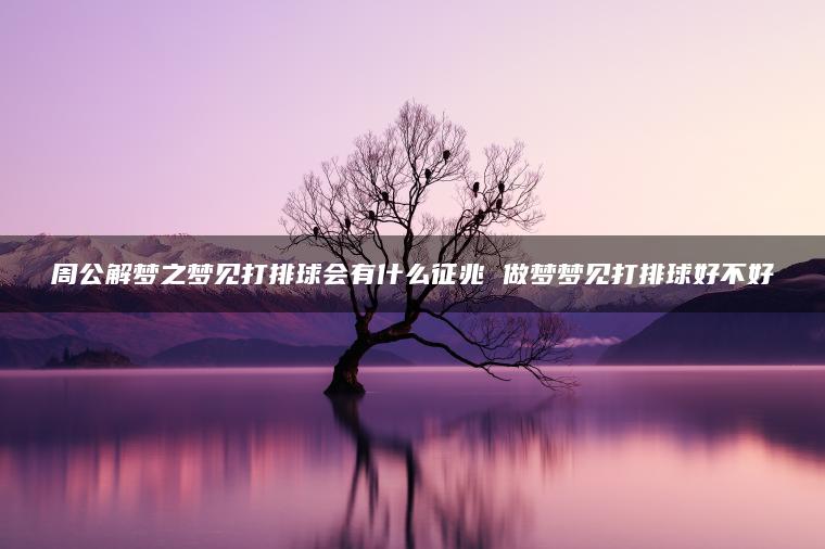 周公解梦之梦见打排球会有什么征兆 做梦梦见打排球好不好