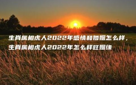 生肖属相虎人2022年感情和婚姻怎么样，生肖属相虎人2022年怎么样旺姻缘