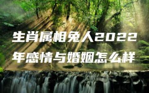 生肖属相兔人2022年感情与婚姻怎么样