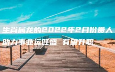 生肖属龙的2022年2月份贵人助力事业运旺盛 有望升职