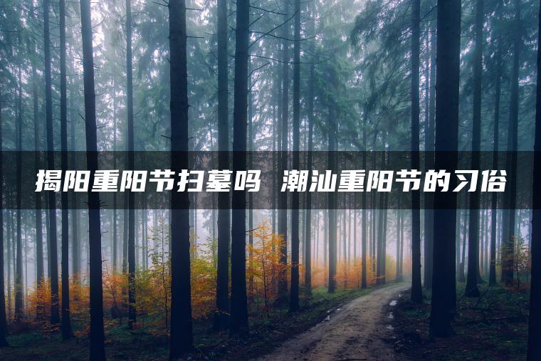 揭阳重阳节扫墓吗 潮汕重阳节的习俗