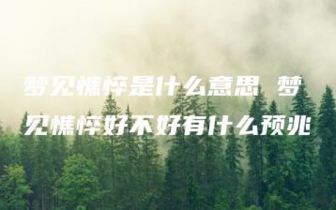 梦见憔悴是什么意思 梦见憔悴好不好有什么预兆