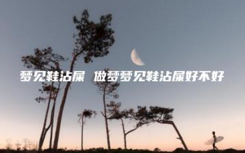 梦见鞋沾屎 做梦梦见鞋沾屎好不好