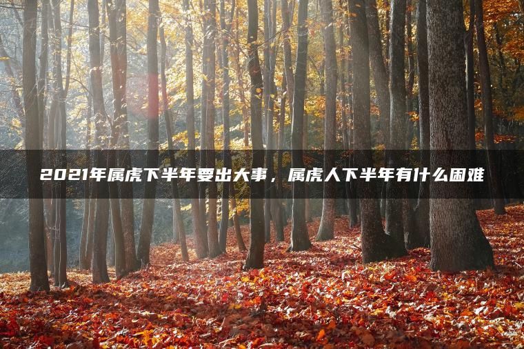 2021年属虎下半年要出大事，属虎人下半年有什么困难