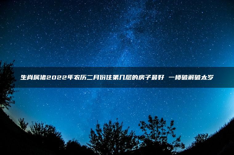 生肖属猪2022年农历二月份住第几层的房子最好 一楼破解破太岁