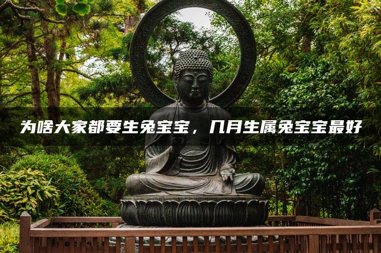 为啥大家都要生兔宝宝，几月生属兔宝宝最好