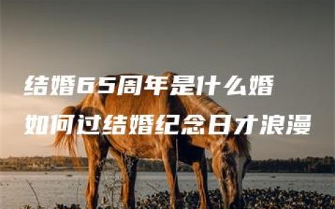 结婚65周年是什么婚 如何过结婚纪念日才浪漫