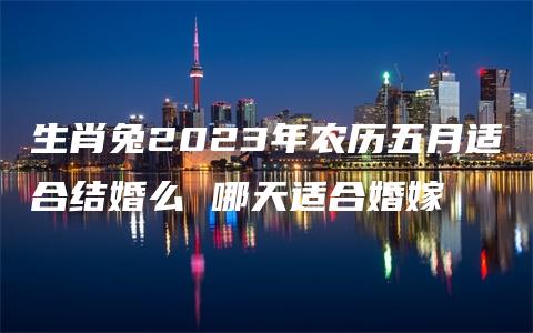 生肖兔2023年农历五月适合结婚么 哪天适合婚嫁