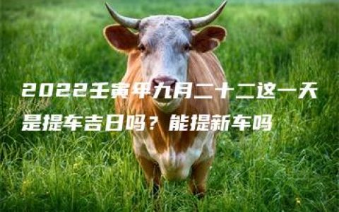 2022壬寅年九月二十二这一天是提车吉日吗？能提新车吗