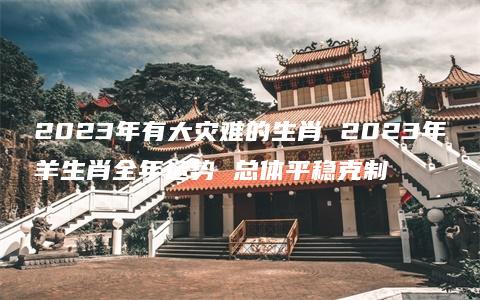 2023年有大灾难的生肖 2023年羊生肖全年运势 总体平稳克制