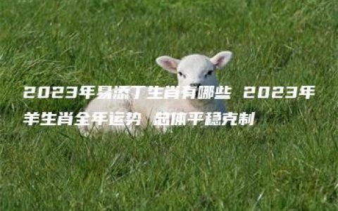 2023年易添丁生肖有哪些 2023年羊生肖全年运势 总体平稳克制