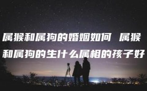 属猴和属狗的婚姻如何 属猴和属狗的生什么属相的孩子好