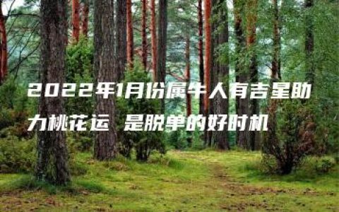 2022年1月份属牛人有吉星助力桃花运 是脱单的好时机