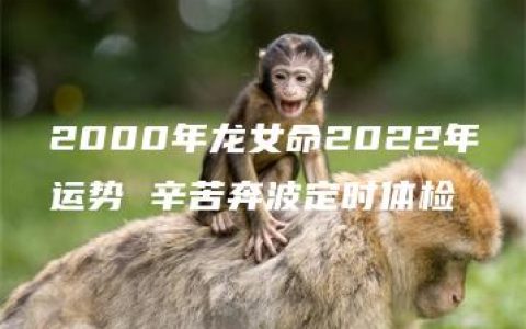 2000年龙女命2022年运势 辛苦奔波定时体检