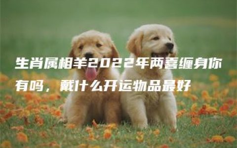 生肖属相羊2022年两喜缠身你有吗，戴什么开运物品最好