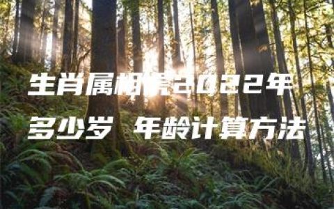 生肖属相虎2022年多少岁 年龄计算方法