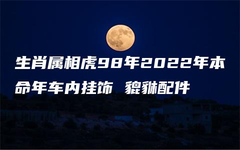 生肖属相虎98年2022年本命年车内挂饰 貔貅配件