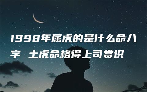 1998年属虎的是什么命八字 土虎命格得上司赏识