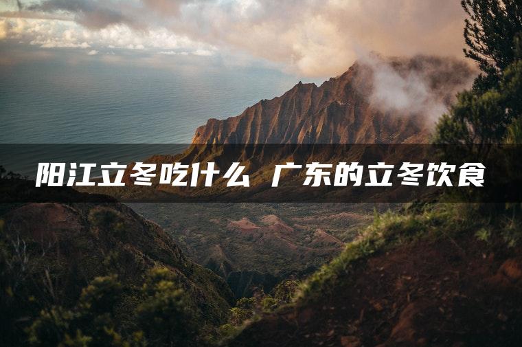 阳江立冬吃什么 广东的立冬饮食