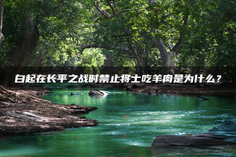 白起在长平之战时禁止将士吃羊肉是为什么？