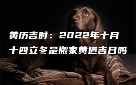 黄历吉时：2022年十月十四立冬是搬家黄道吉日吗
