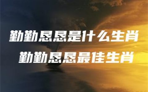 勤勤恳恳是什么生肖 勤勤恳恳最佳生肖