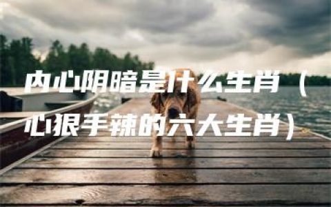 内心阴暗是什么生肖（心狠手辣的六大生肖）