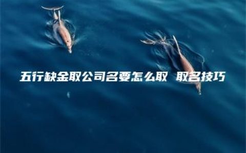 五行缺金取公司名要怎么取 取名技巧