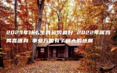 2023年什么生肖运势最好 2022年属鸡两喜缠身 事业方面有了很大的进展