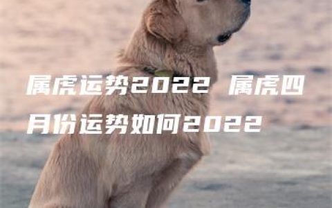 属虎运势2022 属虎四月份运势如何2022