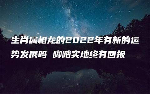 生肖属相龙的2022年有新的运势发展吗 脚踏实地终有回报