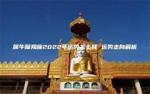 属牛摩羯座2022年运势怎么样 运势走向解析