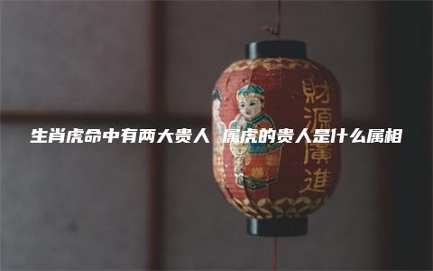 生肖虎命中有两大贵人 属虎的贵人是什么属相