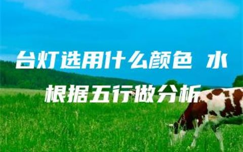 台灯选用什么颜色風水  根据五行做分析