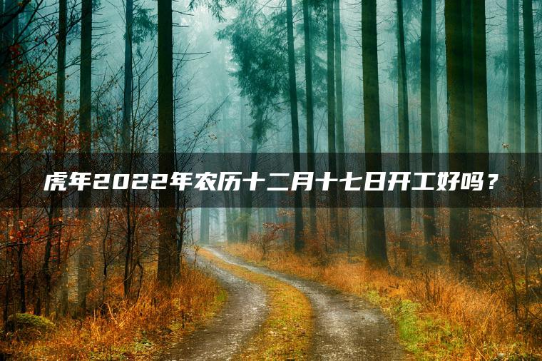 虎年2022年农历十二月十七日开工好吗？