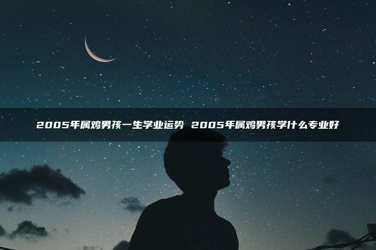 2005年属鸡男孩一生学业运势 2005年属鸡男孩学什么专业好