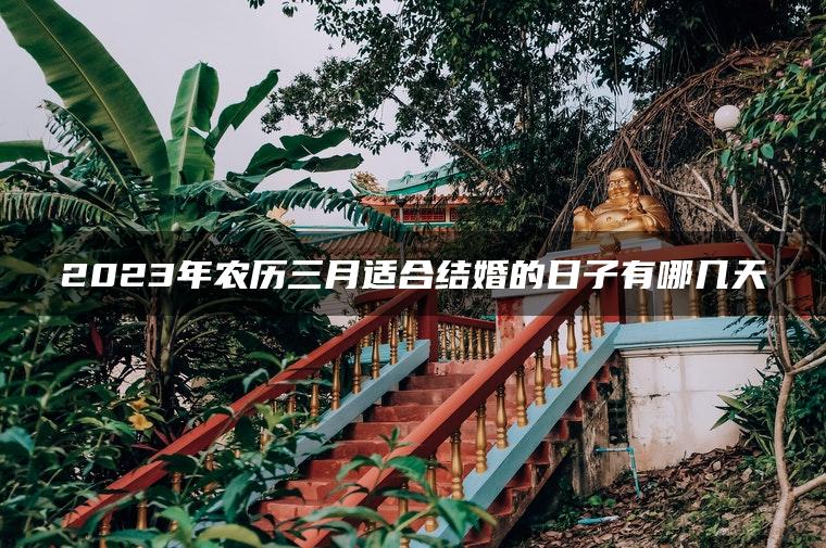 2023年农历三月适合结婚的日子有哪几天
