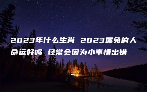 2023年什么生肖 2023属兔的人命运好吗 经常会因为小事情出错