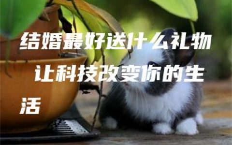 结婚最好送什么礼物 让科技改变你的生活