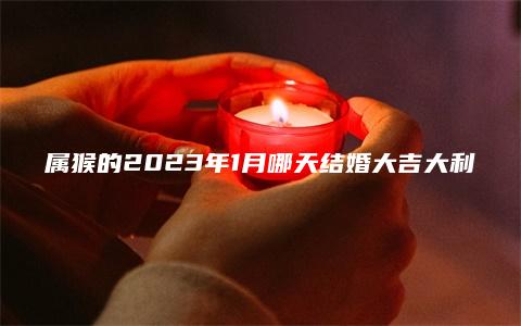 属猴的2023年1月哪天结婚大吉大利